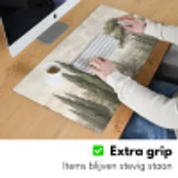 Vallei - Bos - Natuur - Groen Muismat XXL klein -sfeer3
