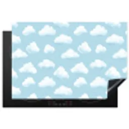 Wolken - Illustratie - Blauw Inductie beschermer vinyl 3mm klein 276 -3d