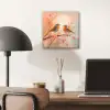Roodborstjes - Sierlijk - Bloesemtak aluminium wit klein -sfeer5
