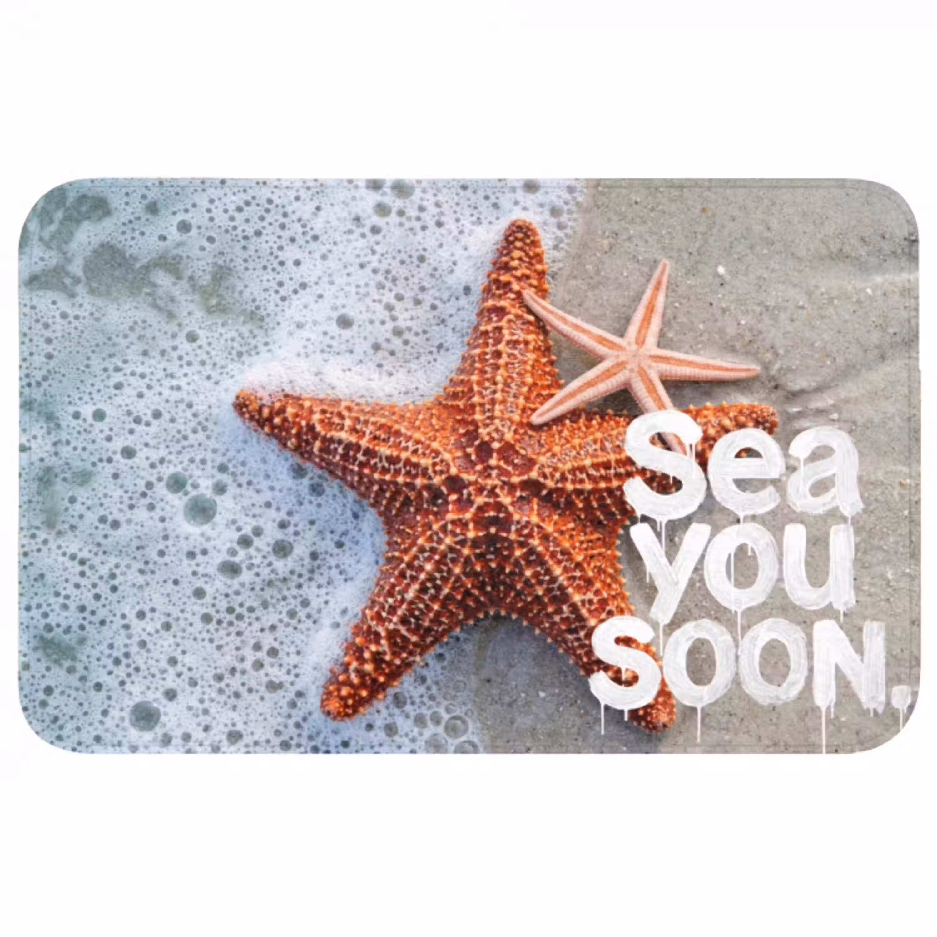 Sea you soon - Zeester - Zee Badmat middel -3d