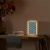 Patroon - Ginkgoblad - Blauw Light Box met kabel (Tafellamp) klein 925 -sfeer4