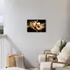Bloemen - Goud - Graffiti - Zwart - Abstract Tuinposter op houten frame 2 cm dik klein -sfeer1