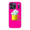 Mok - Wolken - Roze - Minimalitisch Telefoonhoesje iPhone 17 Pro klein -3d