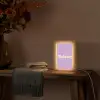 Oh darling - Hart - Paars Light Box met kabel (Tafellamp) klein -sfeer4