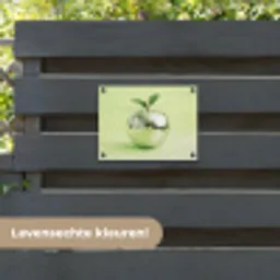 Groen - Disco - Decoratie - Appel tuinposter los doek klein -sfeer3