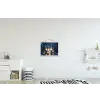Winter - Gnooms - Eekhoorns - Meerkleurig textielposter latten blank klein -kinderkamer