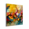 Kunst - Abstract - Modern aluminium wit klein -3d