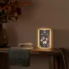 Bloemen in een vaas met schelpen en insecten - Balthasar van der Ast Light Box met kabel (Tafellamp) klein -sfeer4