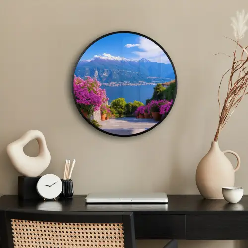 Lake Como - Italië - Landschap Fotolijst rond zonder passe partout klein -sfeer1