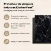 Bliksemschicht door Zwart Marmer Inductie beschermer vinyl 3mm middel -usfeer2_FR