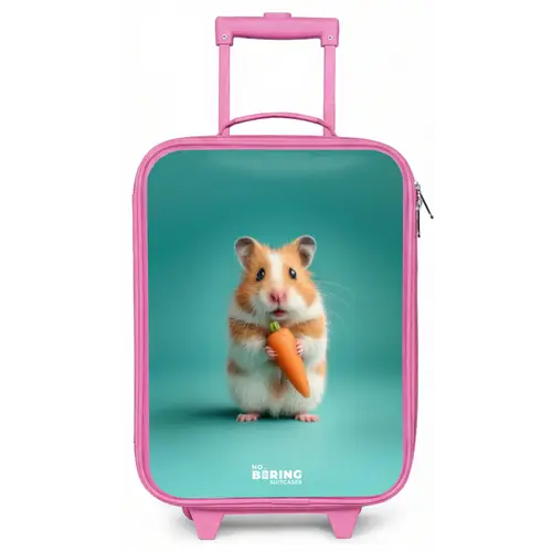 Hamster - Wortel - Dier Kinderkoffer - Roze klein -zz3dotto