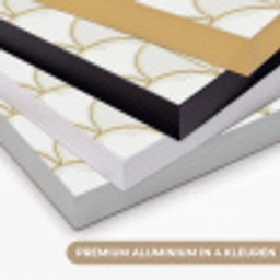 Mozaïek - Bogen - Goud Textielframe zwart klein 947 -USP_kleurenNL
