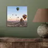 Luchtballonnen - Rotsen - Zonsopgang aluminium wit klein -sfeer2
