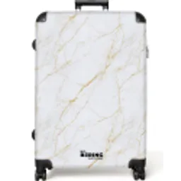 Wit - Marmer - Goud - Luxueus NBS - Large koffer - Volwassenen Unisex groot -zzzzzzzzkaufland2
