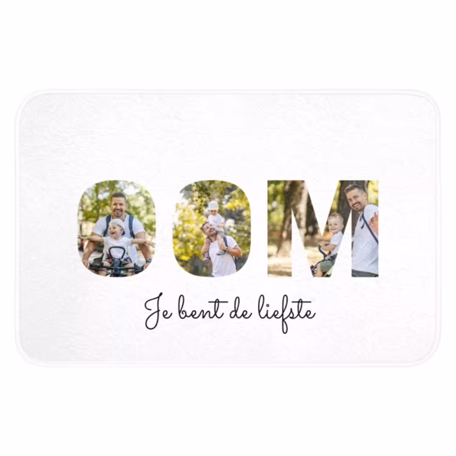 Gepersonaliseerde badmat - Oom - Lettercollage