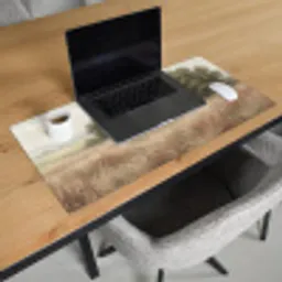 Landschap - Minimalistisch - Beige Muismat XXL klein -sfeer1