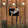 Moederlijke tederheid bij giraffen tuinposter los doek klein -sfeer1
