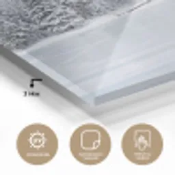 Meer - Dennen - IJs - Winter - Rustgevend plexiglas 5mm klein -wsfeer2_DE