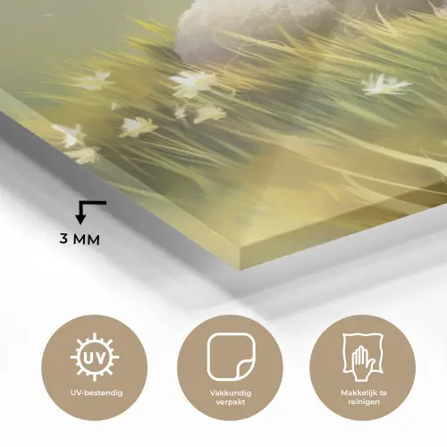Schaap - Weide - Groen plexiglas 5mm klein -sfeer2