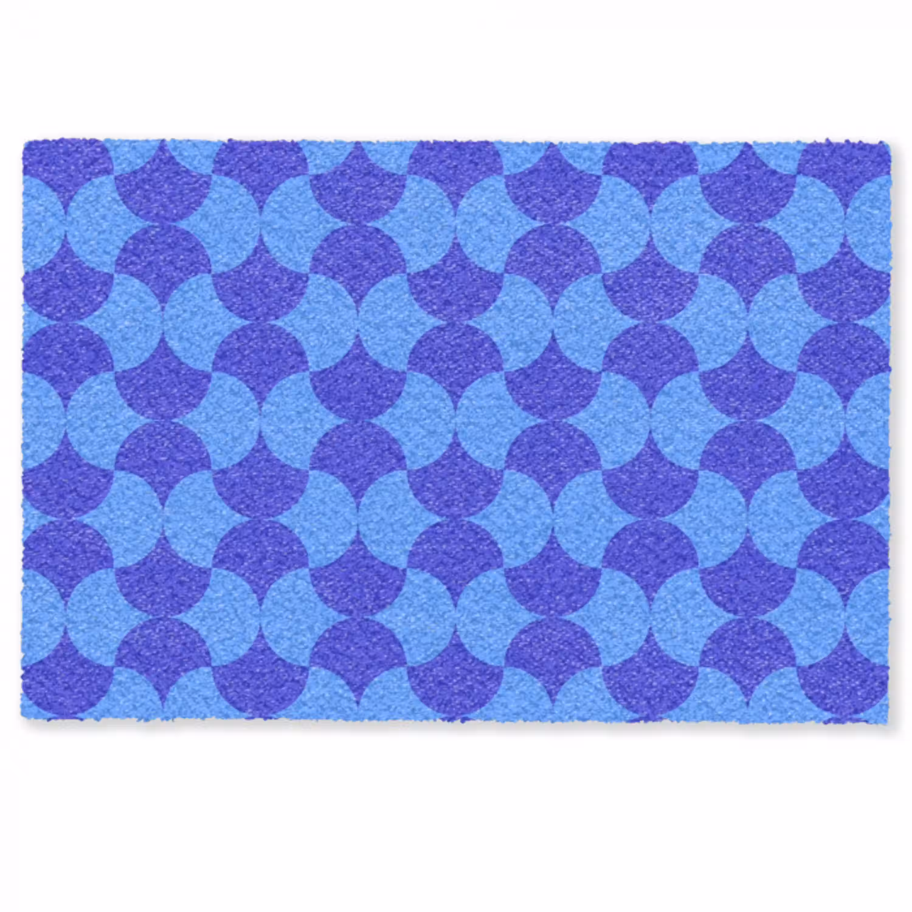 Blauw - Maanvlakken - Patroon Deurmat klein 898 -zkaufland3d