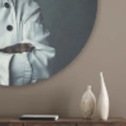 Hond - Garde - Kok Akoestische PET Vilt - Rond klein -sfeer5_closeup