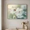 Lieveheersbeestje - Bloemen - Wit Textielframe zwart klein -sfeer2