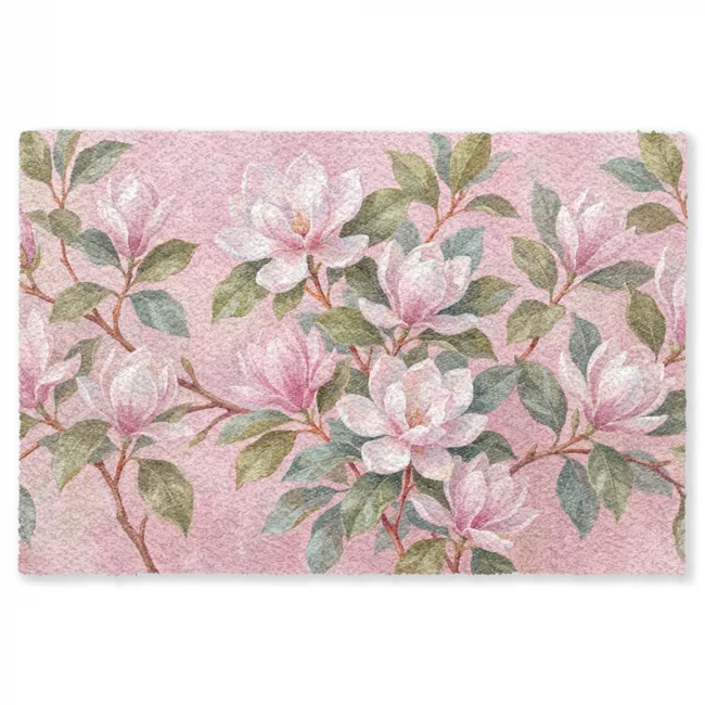 Vloerkleed - Magnolia's - Patroon - Roze