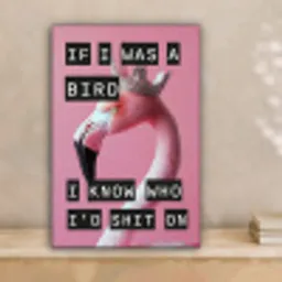 Flamingo - Roze - Vogel - Decoratie canvas 2cm klein -sfeer1