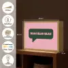 Roze - Tekstwolk - Groen - BLAH BLAH BLAH Light Box met batterij (Wandlamp) middel -USP_websiteoverzichtNL