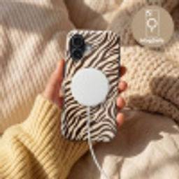 Zebra - Strepen - Bruin Toughcase MagSafe Apple iPhone 17 klein -USP_MagsafeV