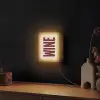 Wine - Red - Decoratie - Japandi Light Box met kabel (Wandlamp) klein -sfeer1