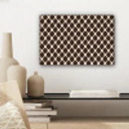 Bruin - Ruitpatroon - Geometrisch canvas 2cm klein 34 -sfeer6