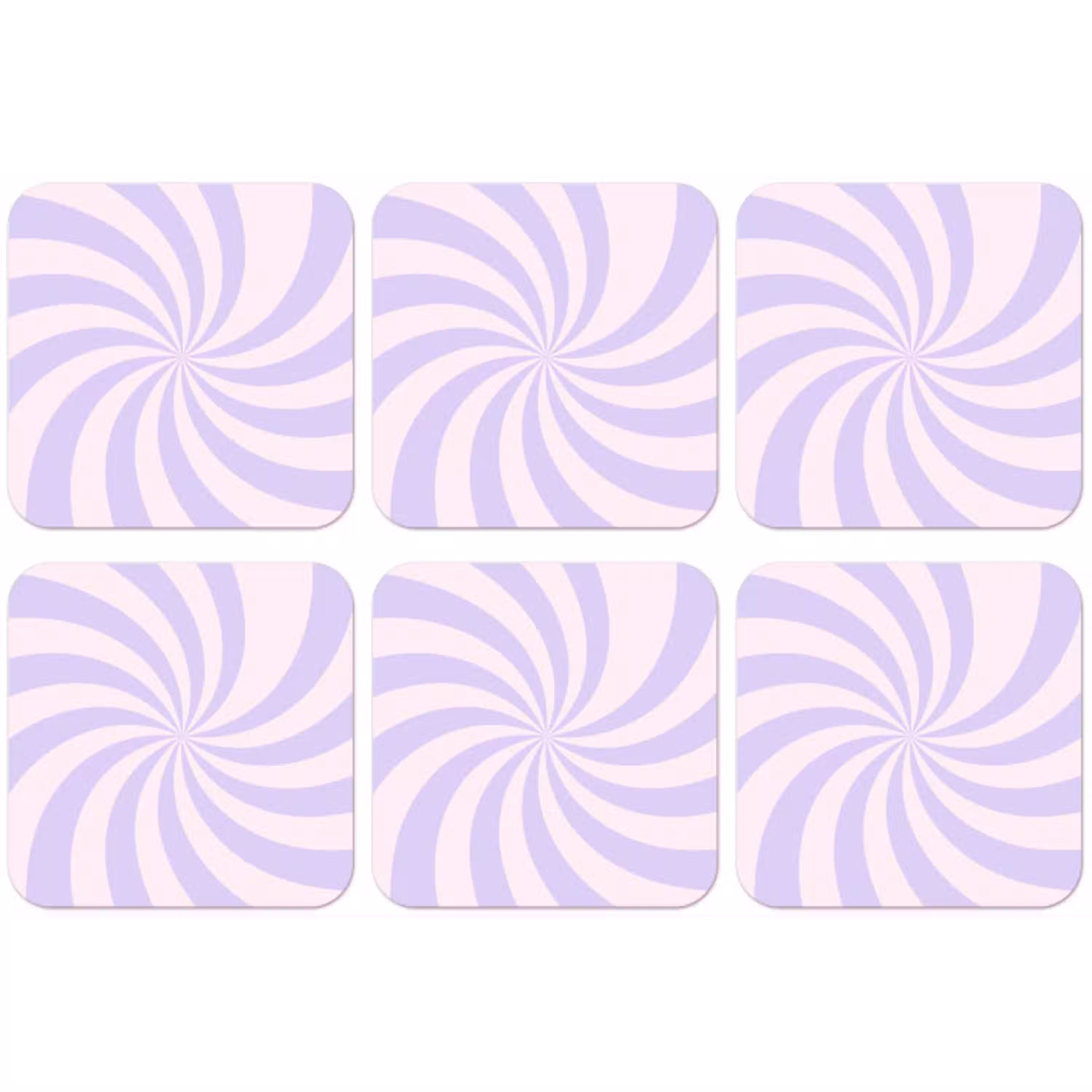 Patroon - Spiraal - Abstract - Modern - Paars-Roze onderzetter kurk middel -zkaufland3dotto