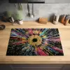 Explosie - Goud - Kleurrijk - Abstract Inductie beschermer vinyl 3mm klein -sfeer5
