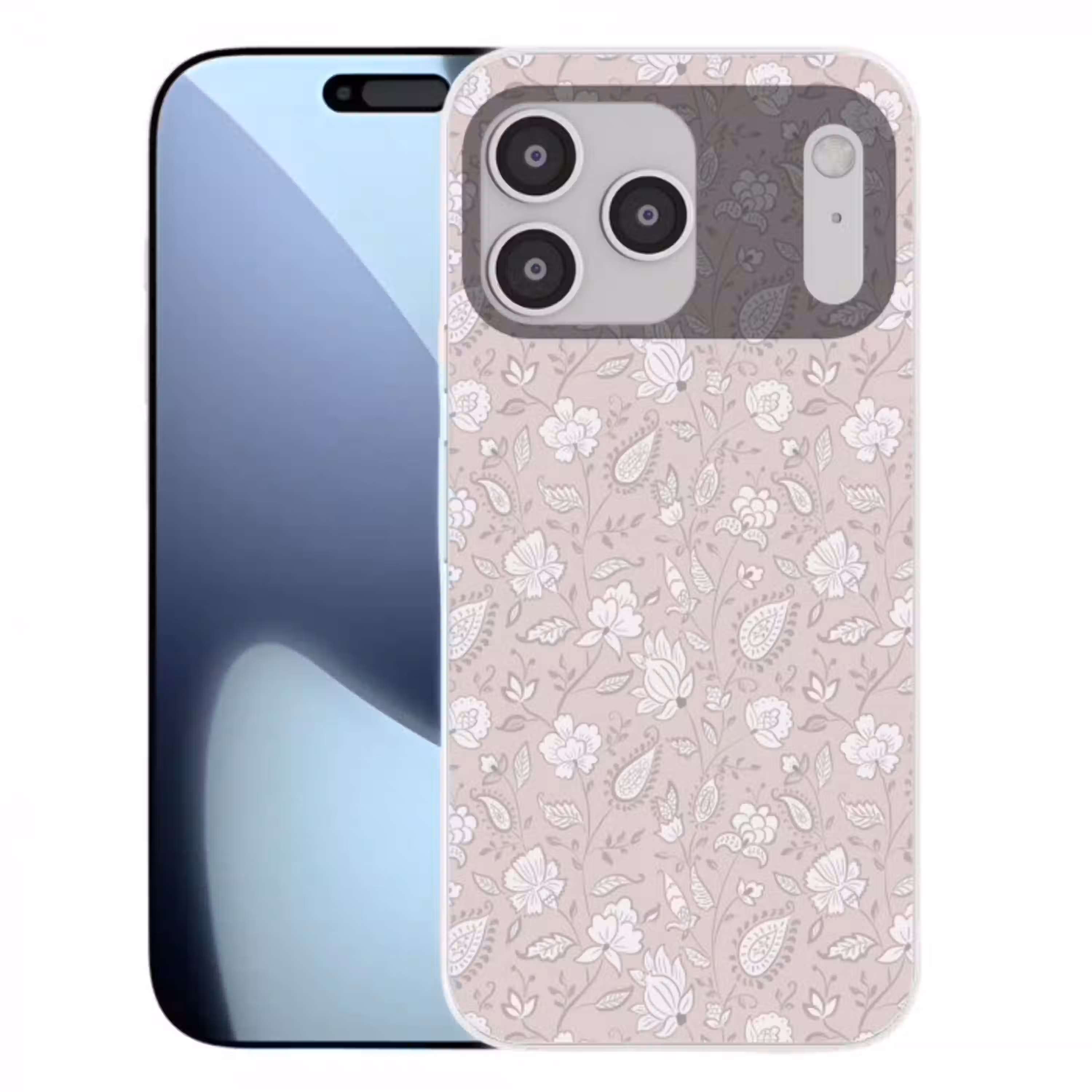 Bloemen - Getekend - Lavendel Telefoonhoesje iPhone 17 Pro Max klein 879 -3d
