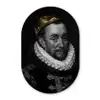 Willem van Oranje - Adriaen Thomasz - Goud Wandcirkel Ovaal Forex klein -3d
