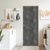 Donkergrijs - Ruw - Beton deurposter klein 289 -sfeer5