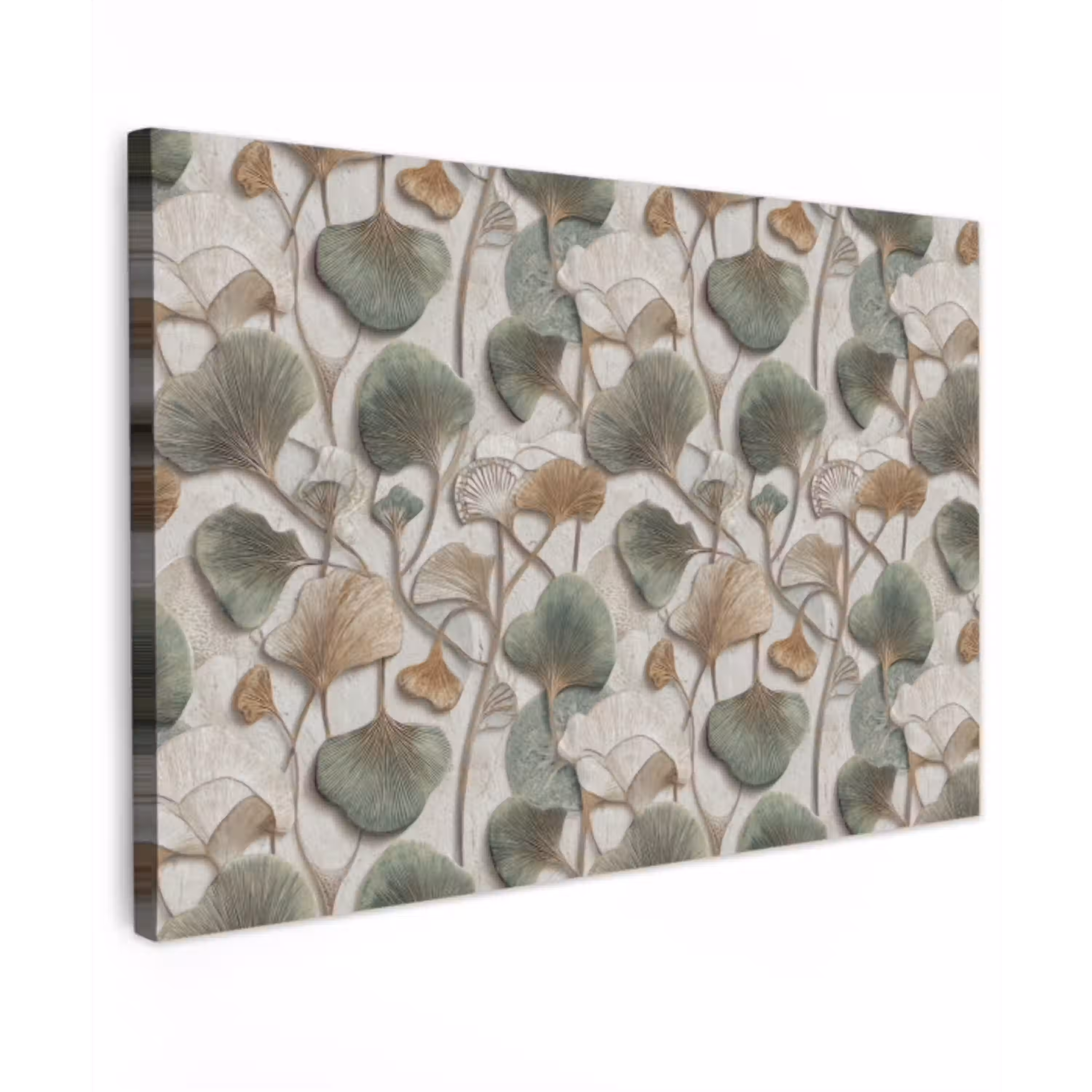 Elegant - Bladeren - Groen canvas 2cm klein 34 -z3d