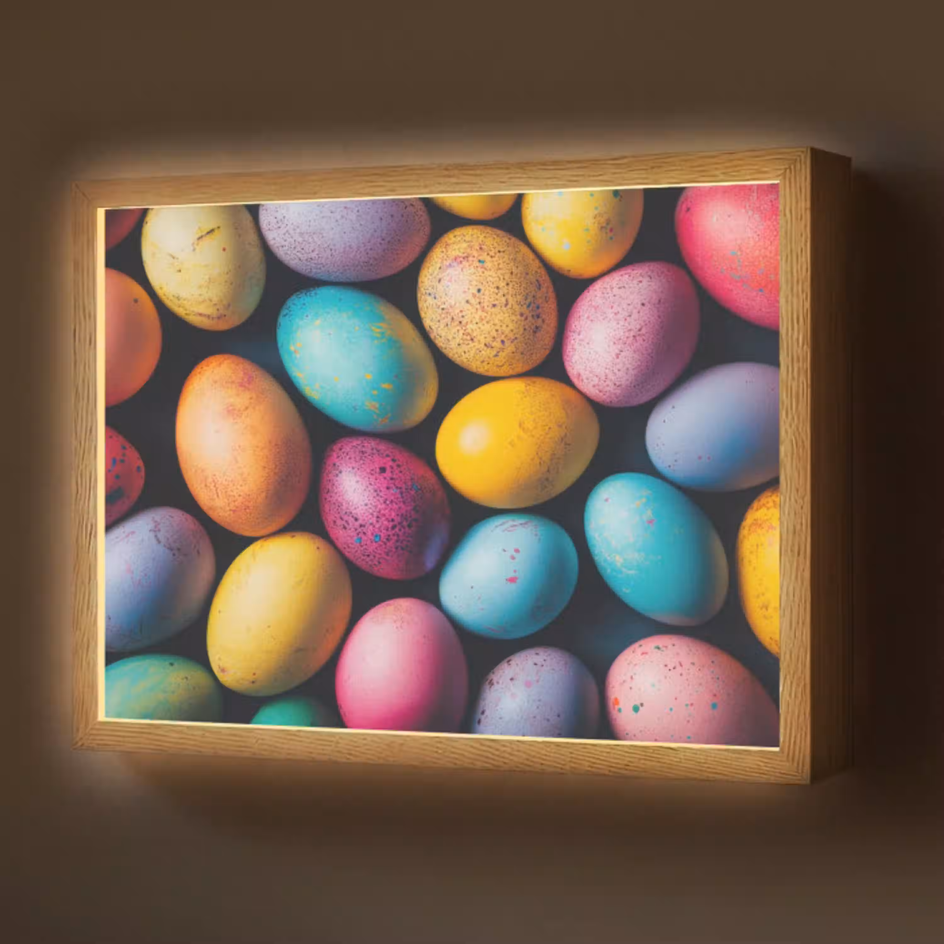 Kleurrijk - Paaseitjes - Spetters Light Box met batterij (Wandlamp) middel -z3d_website