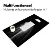 Honkbal - Wit - Vliegt Muismat XXL klein -sfeer4