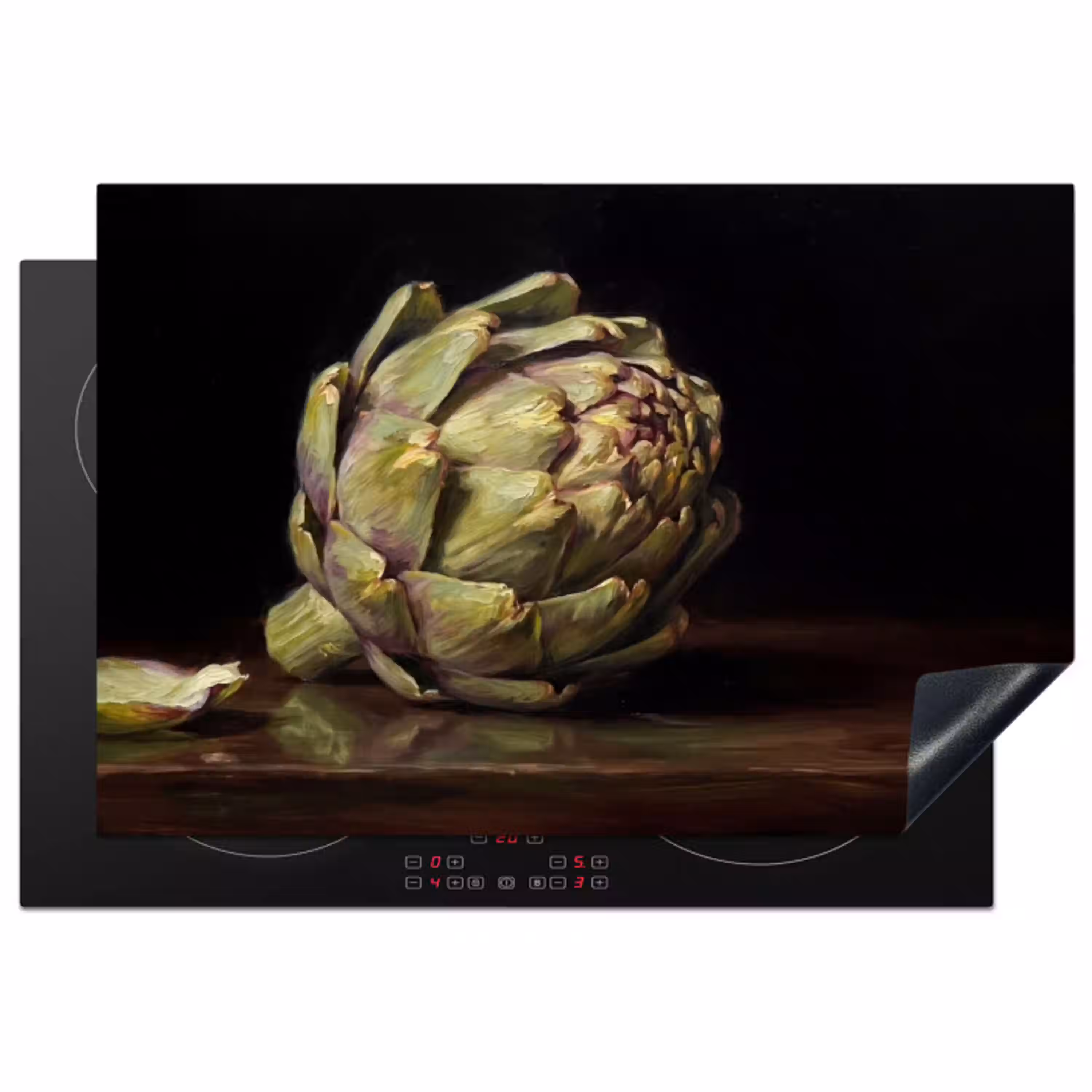 Artichok - Eten - Klassiek Inductie beschermer vinyl 3mm klein -3d