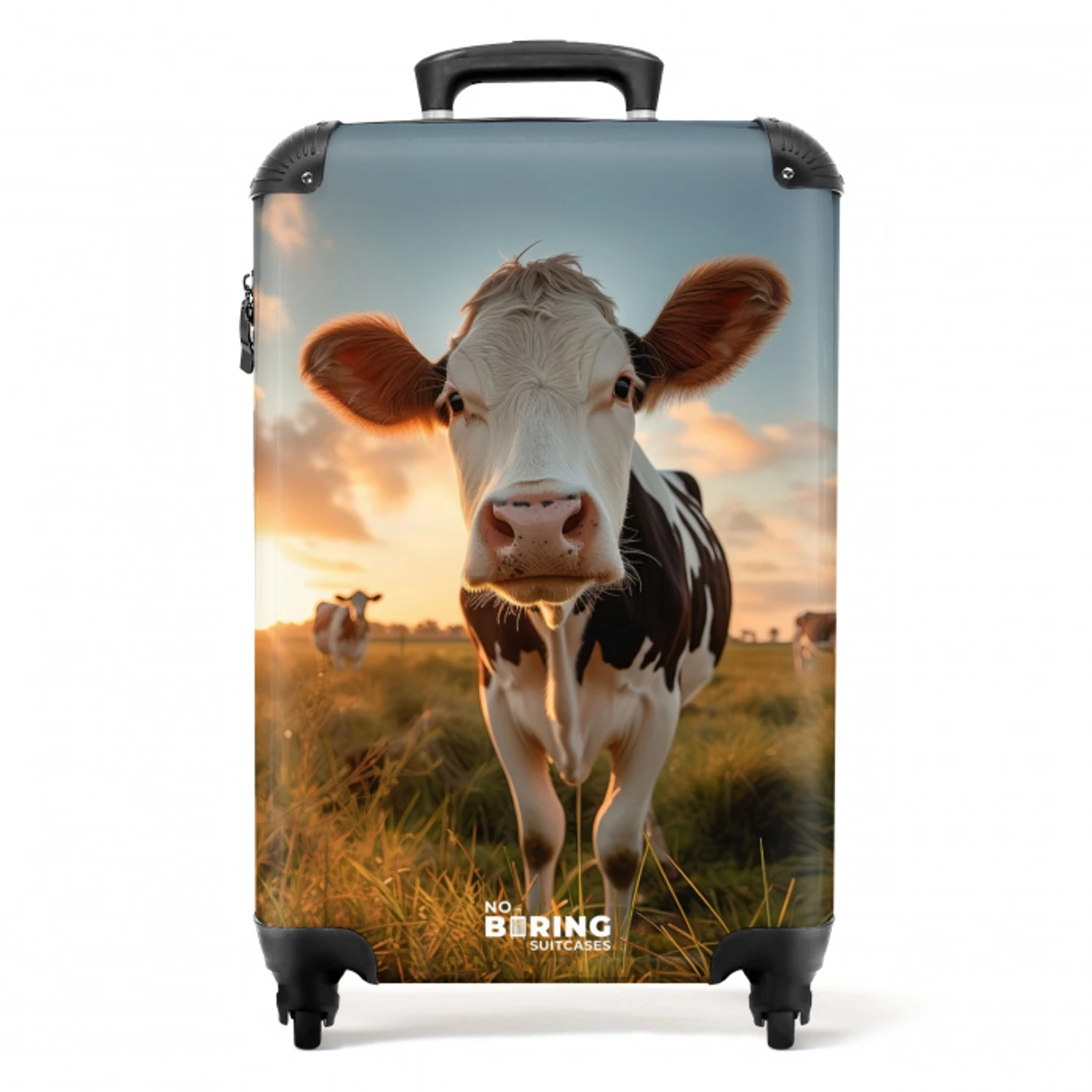 Koeien in weiland NBS - Handbagage koffer - Unisex middel -productfoto_recht