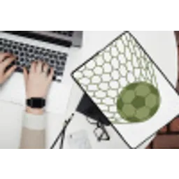 Voetbal - Goal - Sport - Groen laptophoes neopreen klein -bureau