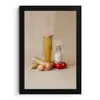 Spaghetti - Melk - Tomaten - Eieren - Brood fotolijst zwart zonder passe partout klein -3d