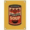 Tomatensoep - Gezichtje - Illustratie - Rood tuinposter los doek klein -3d