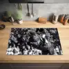 Springen - Paard - Zwart - Wit Inductie beschermer vinyl 3mm klein -sfeer5