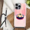 Rijst - Illustratie - Kom - Groente Hoesje iPhone 16 Pro Max met koord klein -sfeer4