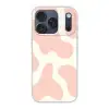 Vlekken - Wit - Roze - Patronen - Minimalistisch Telefoonhoesje iPhone 17 Pro klein -3d