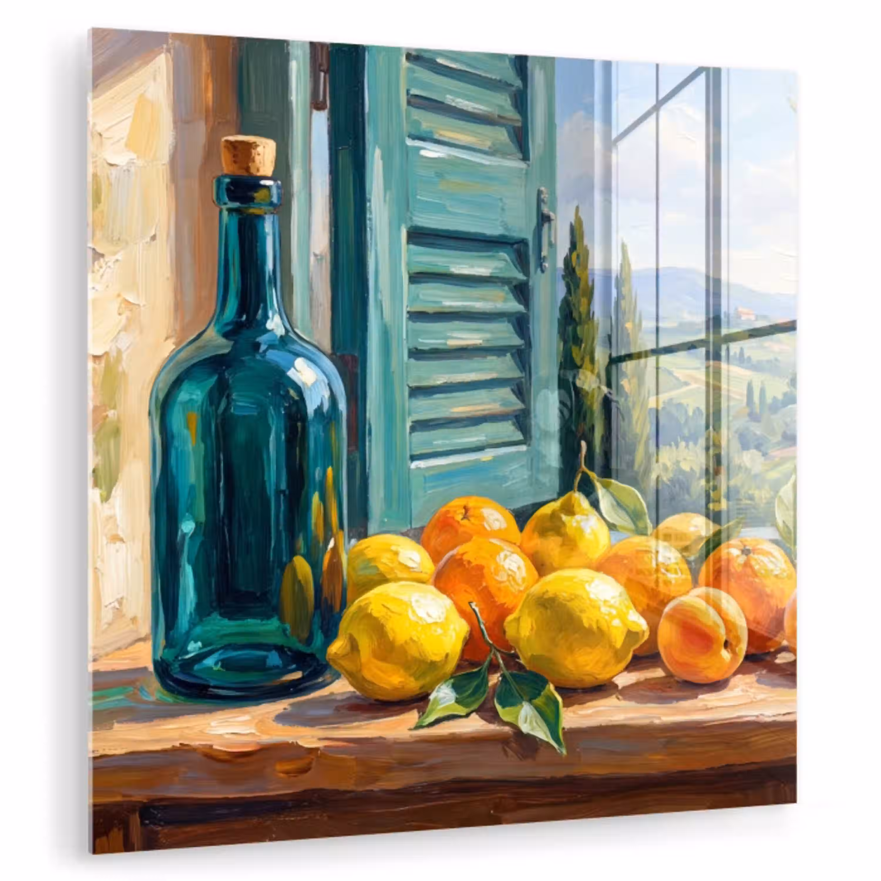 Fles - Fruit - Stilleven plexiglas 5mm klein -zzzproduct_nieuw
