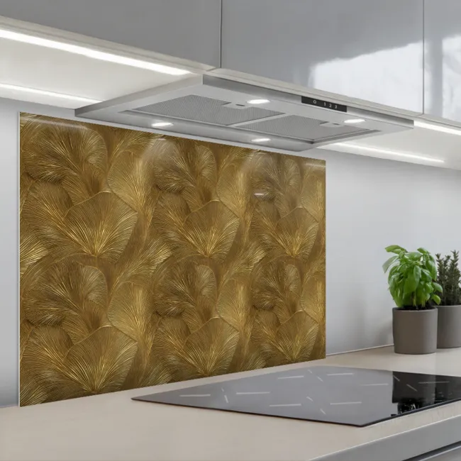 Paraschizzi cucina - Organico - Linee - Oro